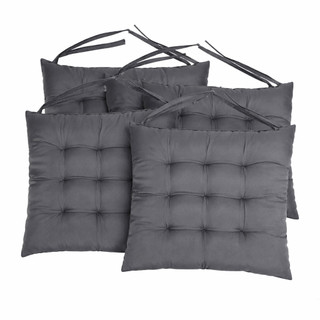 Kit 4 Almofadas Assento de Cadeira 40x40 Futon Macio Assento Encosto