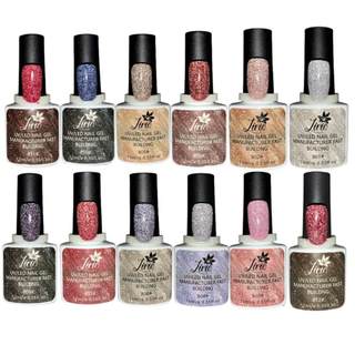 Kit Unhas 3 Esmalte em gel Reflexivo Refletivo Lirio 12ml