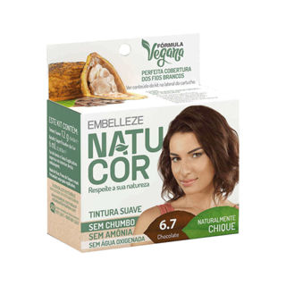 Tintura Natucor 6.7 Chocolate 12g em Oferta na Shopee