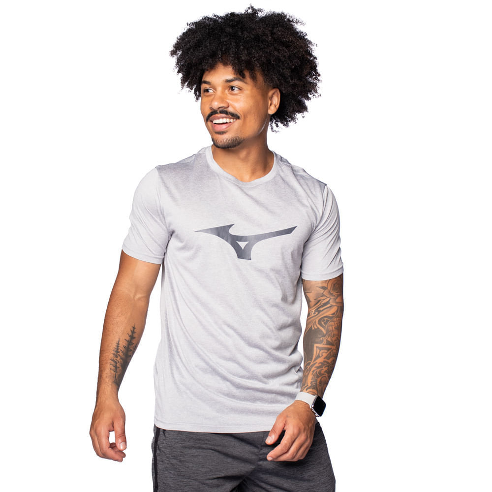 Camiseta Masculina Mizuno Spark Cinza em Oferta na Shopee
