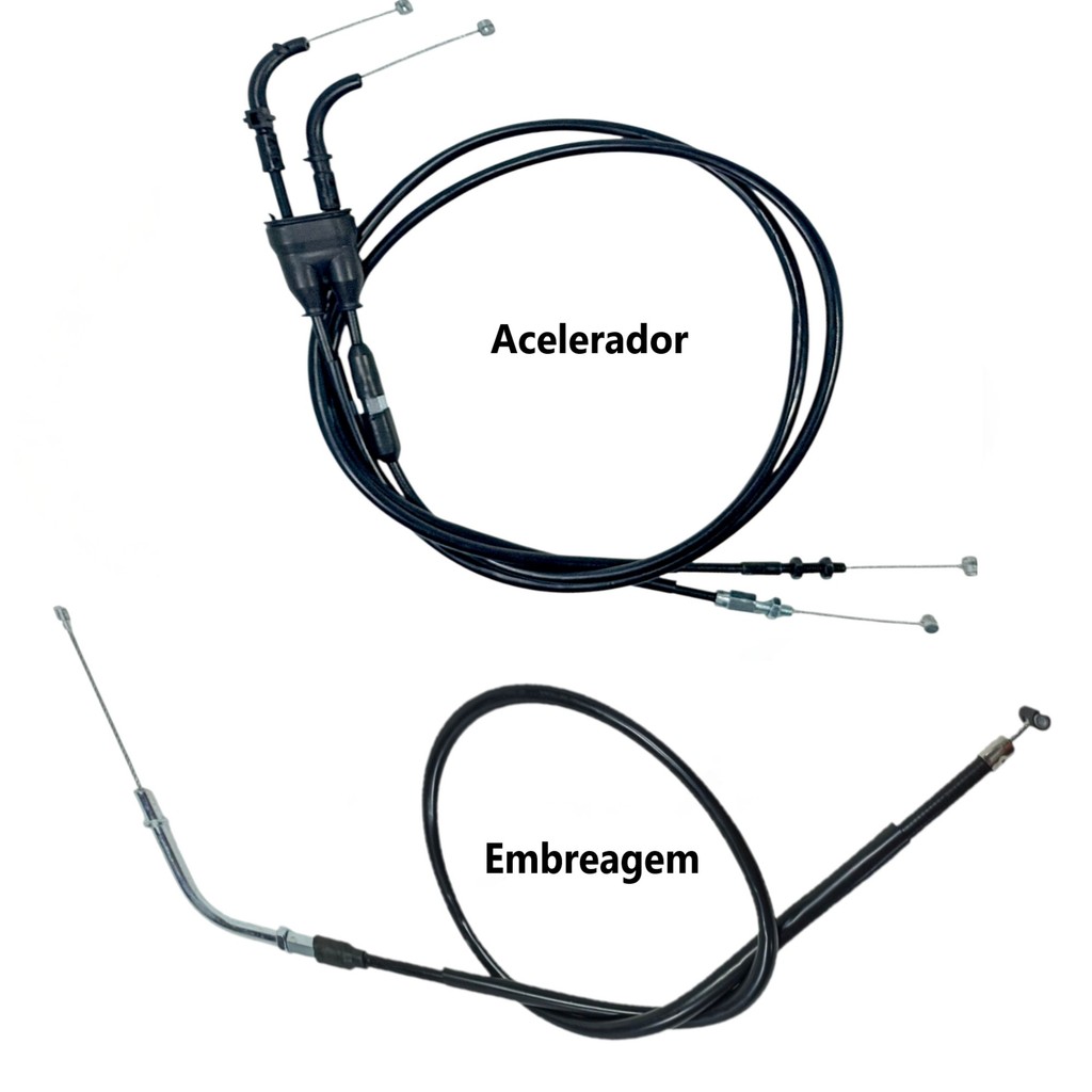 Kit Cabo Embreagem e Acelerador Xtz 150 Crosser 2015 2016 2017 2018 2019 2020 2021 2022 2023