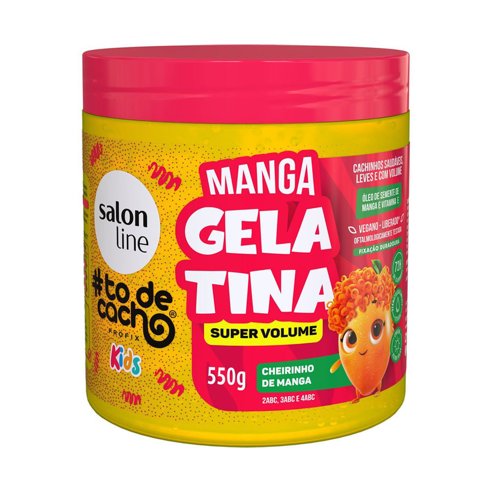 Gelatina Super Volume Salon Line Todecacho Kids Manga 550g