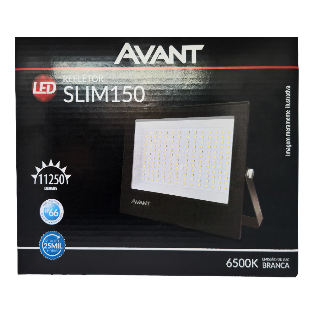 Refletor LED Avant 150W 6500K Branco Frio Bivolt IP65