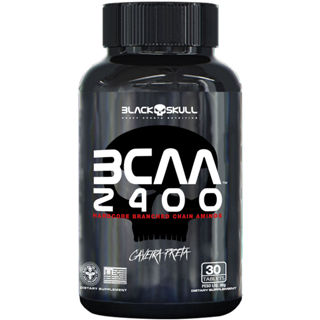 BCAA 2400 - Aminoácidos - 30 Tablets - Black Skull em Oferta na Shopee