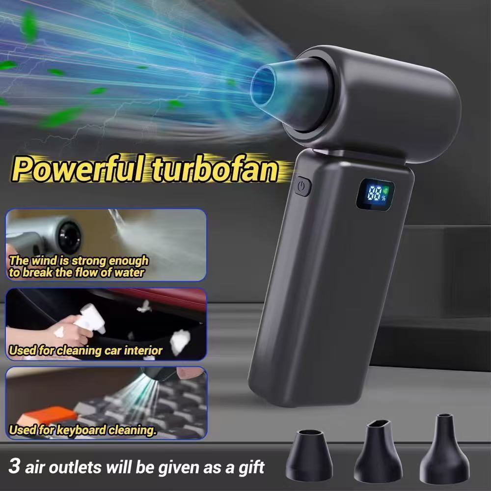 Mini Soprador Ventilador Turbo Portátil Recarregável USB-C - MGC