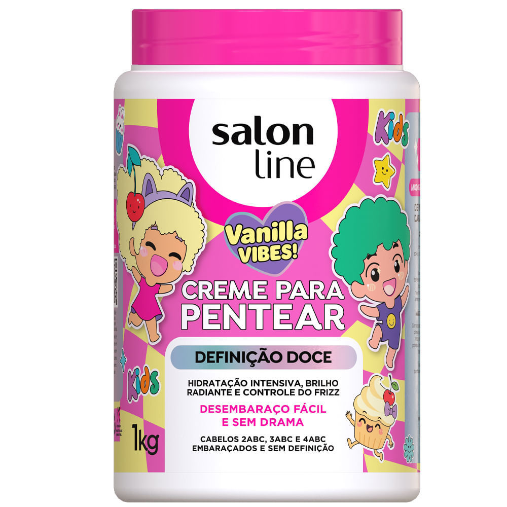 Creme para Pentear Salon Line Kids Vanilla Vibes! 1kg