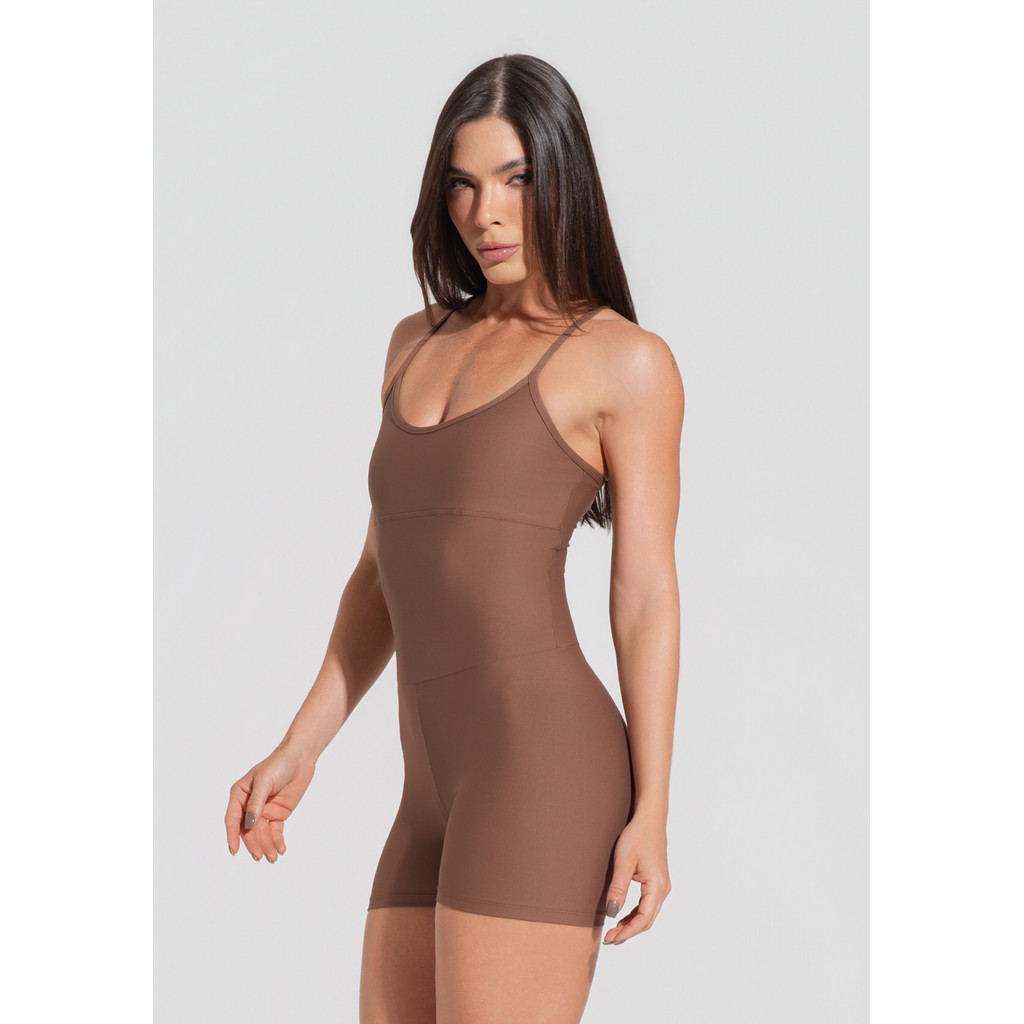 MACAQUINHO FITNESS FEMININO COM ALÇAS CRUZADAS AURA DLK em Oferta na Shopee