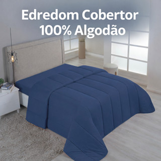 Edredom de Malha 100% Algodão Dupla Face Matelado Liso em Oferta na Shopee