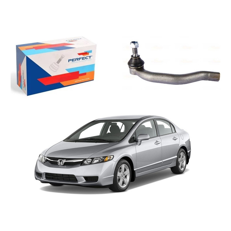 Terminal Direção Esquerdo Perfect New Civic 1.8 2006 A 2011 em Oferta na Shopee