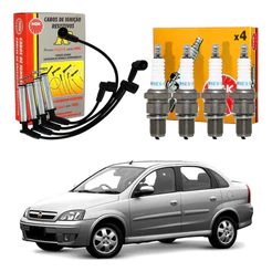 Kit Vela Cabo Ngk Corsa Novo Sedan 1.0 Gasolina 2003 A 2005