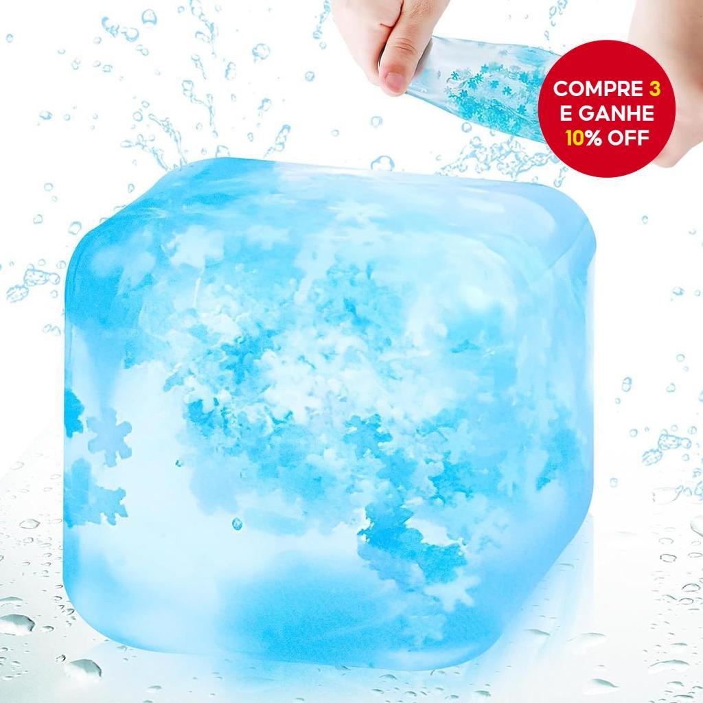 Cubos De Gelo Macios E Flexíveis , Bola De Estresse De Floco De Neve-1 Peça De Brinquedo De Ansiedade Perfeito , Present