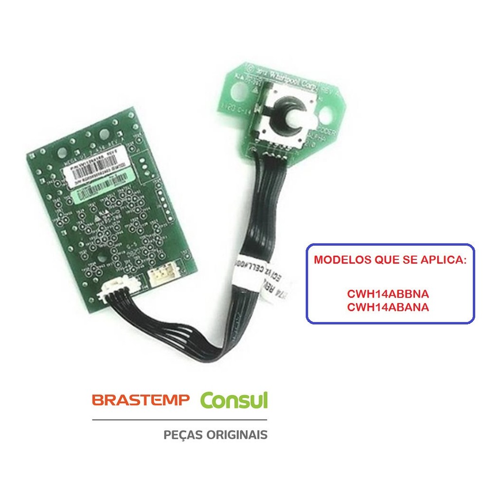 Placa Interface Encoder Para Lavadora Consul W11378520 Cwh14 127/220v