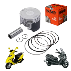 Kit Pistão Anéis Suzuki Burgman 125 Std 0.25 0.50 0.75 1.00 Kmp Motor Moto