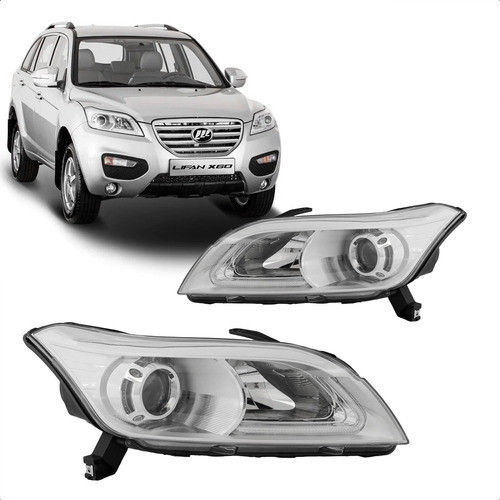 Farol X60 2013 A 2016 C/led C/projetor C/motor Lado Direito