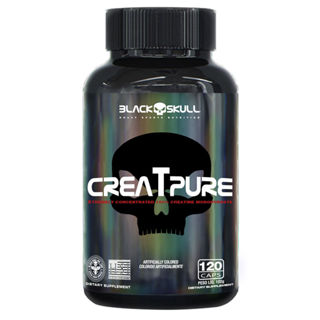 Creatina Creatpure - 120 Caps - Black Skull em Oferta na Shopee