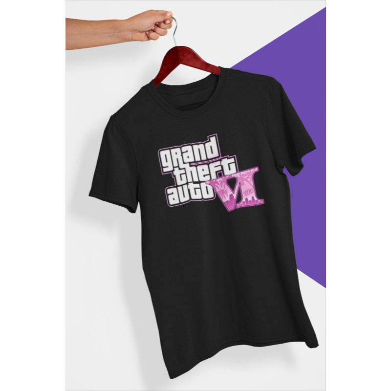 Camiseta Masculina Básica Vídeo Game GTA 6 e Grand Theft Auto V GTA 5- GTA  San Andreas Confortável
