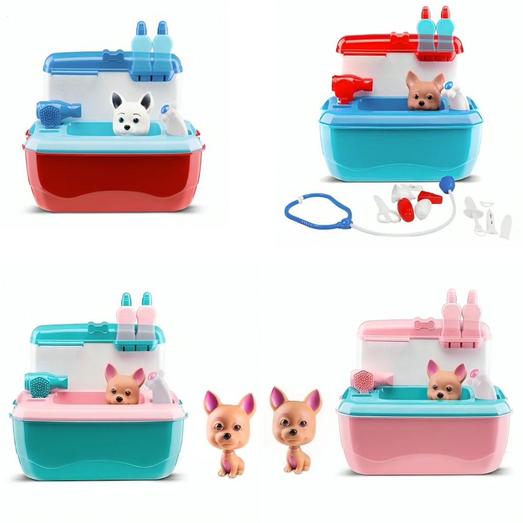 Maleta Colorida Dr Veterinário Canino - 5512 - Roma Brinquedos em Oferta na Shopee