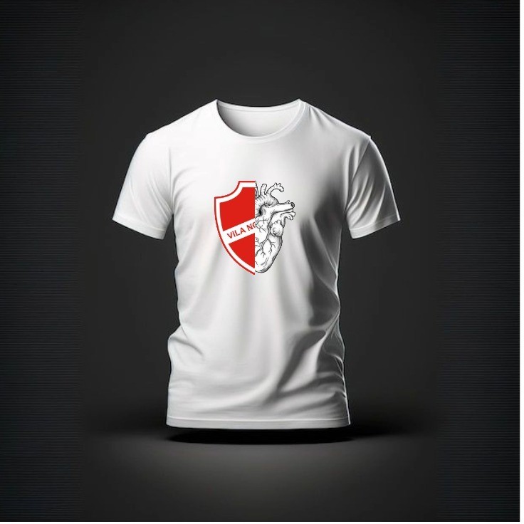 CAMISA VILA NOVA Goiás TIME DO CORAÇÃO 100% Algodão Envio Rápido/Imediato Polar.clothing.store