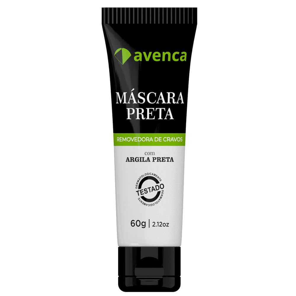 Máscara Preta Avenca Removedora de Cravos 60g em Oferta na Shopee