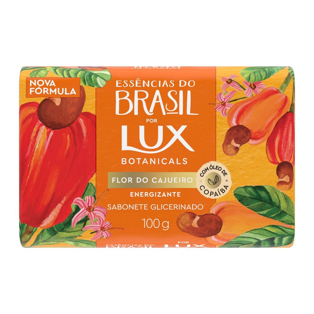Sabonete em Barra Lux Essências do Brasil Flor do Cajueiro 100g em Oferta na Shopee