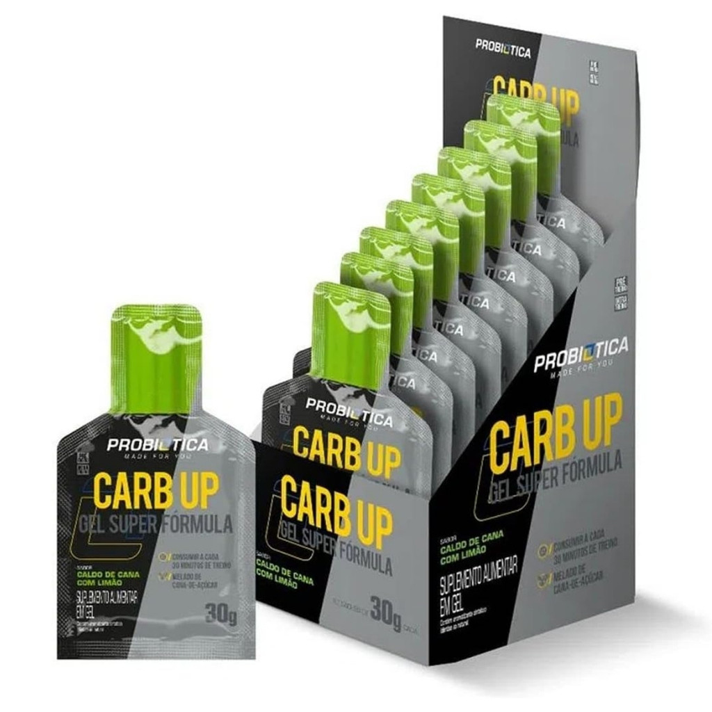 Carb Up Gel Super Fórmula Display 10 Sachês C/30g Probiotica em Oferta na Shopee