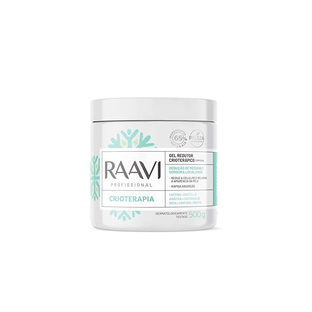 Gel Redutor Crioterápico Raavi 500g em Oferta na Shopee