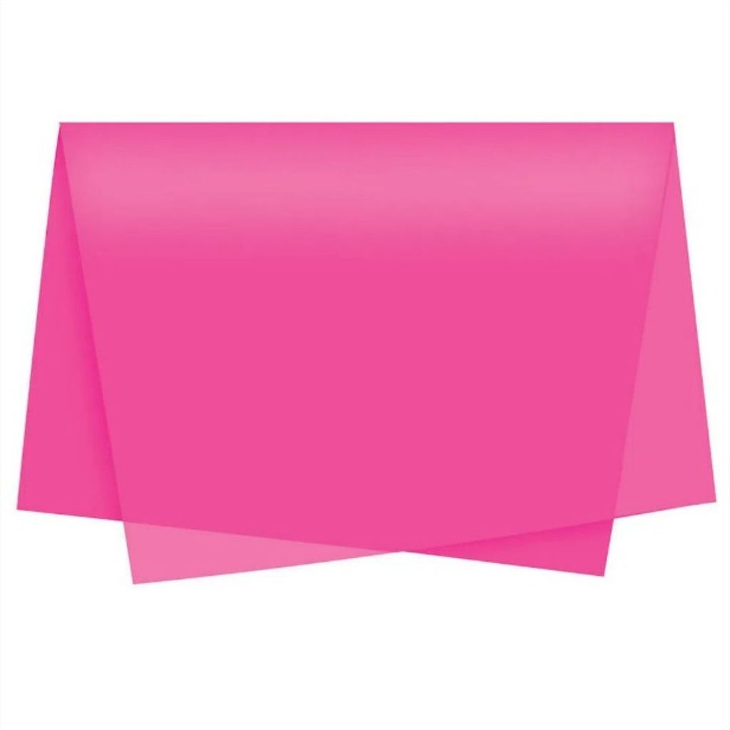 Papel de Seda colorido rosa Pink 100 Folhas grandes 48x60cm Cesta embrulhos buquê decoração