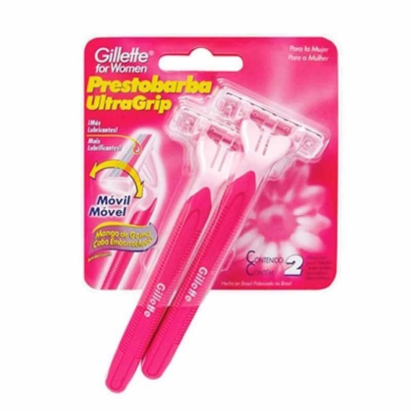 Aparelho Prestobarba Ultra Grip Feminino Com 2 Unidades em Oferta na Shopee