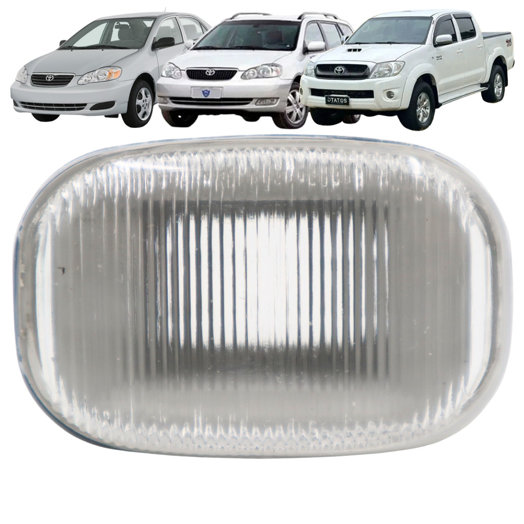 Lanterna Pisca Seta Lateral Corolla Fielder Hilux SW4 S/ Soquete Cristal