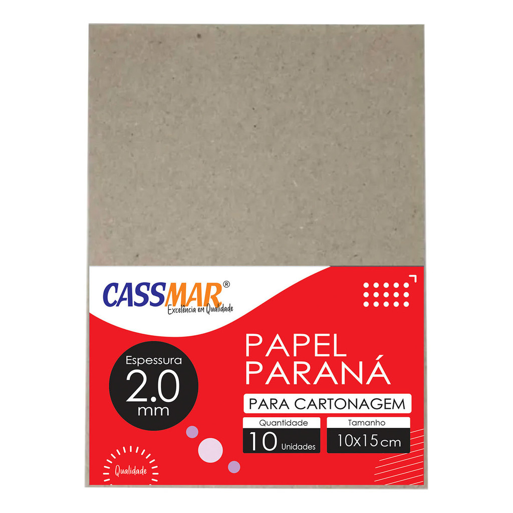 Papel Paraná para Cartonagem 2,0mm 10x15cm 10un em Oferta na Shopee