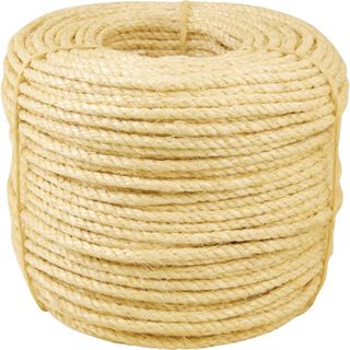 Corda sisal torcida 20,0mm 61,0kg 220 metros natural Vonder em Oferta na Shopee