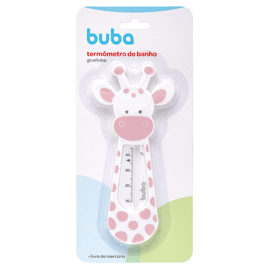Termômetro de Banheira Buba Banho Do Bebê Girafinha Rosa em Oferta na Shopee