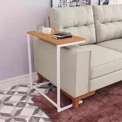 Mesa de Apoio Kappesberg Canela/Branco