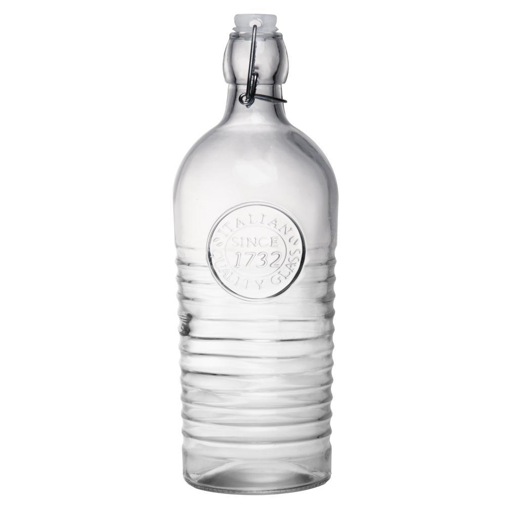 Garrafa de Vidro 1L com Tampa Hermética Lyor para Água Sucos e Bebidas Geladeira Cozinha Suco Chá Vitaminas Refresco Bar
