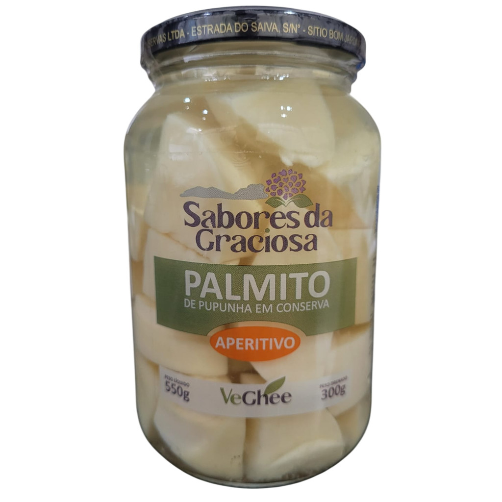 Palmito de Pupunha em Conserva - Aperitivo 300 gr
