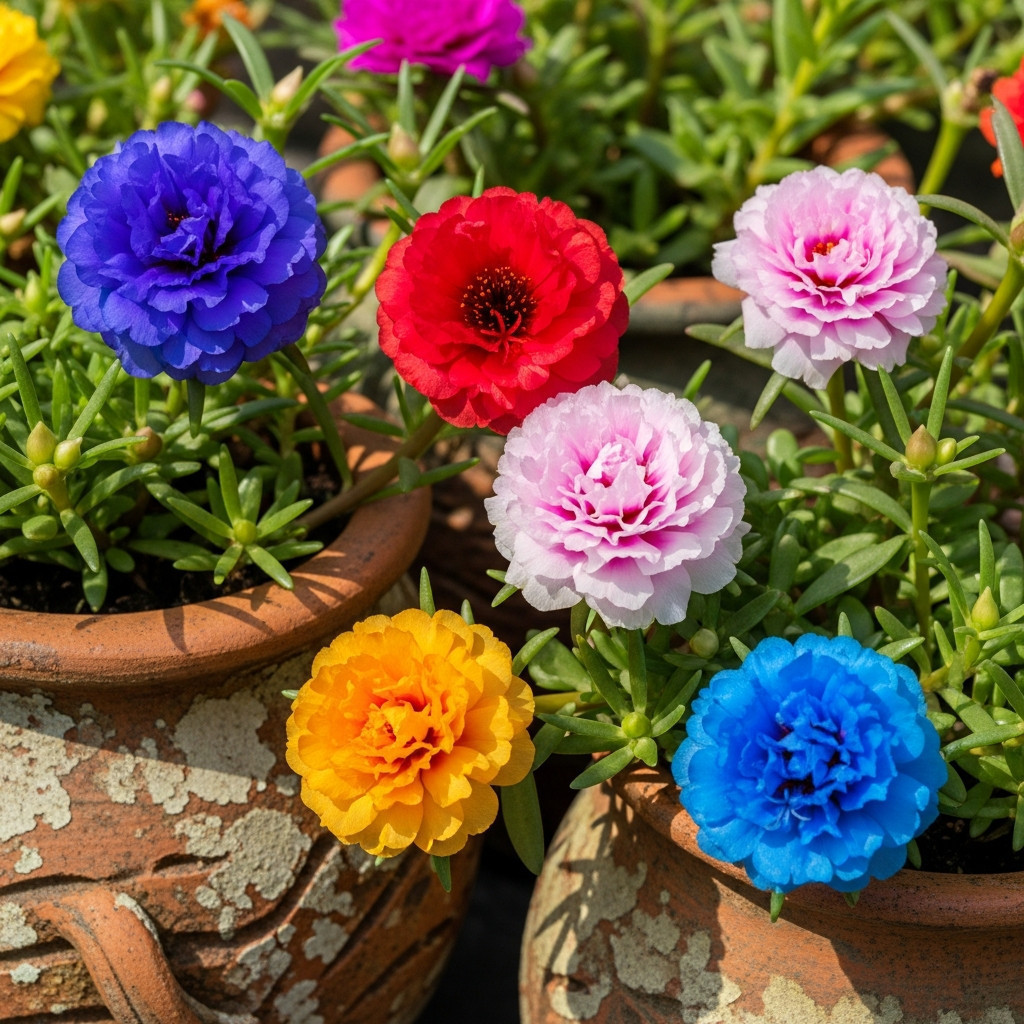 Rara 200 Sementes de Onze-Horas Flor Gigante (Cores Sortidas) Envio Rápido Pronta Entrega em Oferta na Shopee