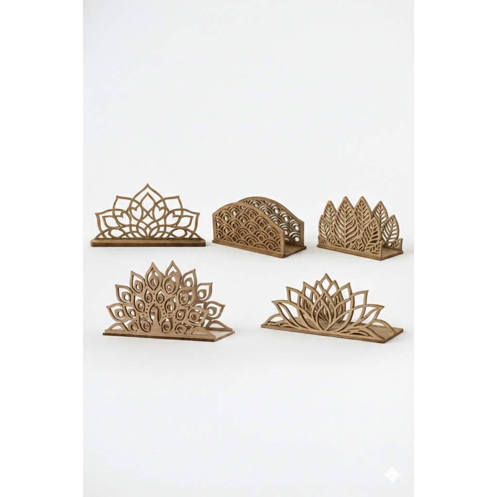 Kit 5/10/15/20 Porta Guardanapo de MDF 15cm Artesanal