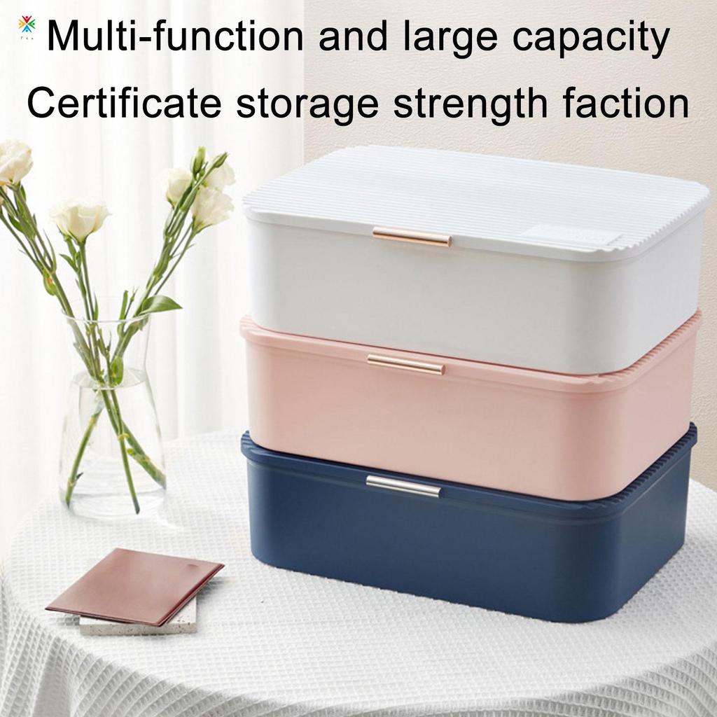 Caixa De Armazenamento Multifuncional De Mesa Com Divisórias De Malha Removíveis Internas Para Documentos De Cartão De V