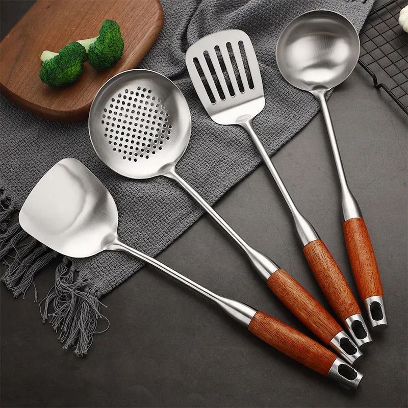 Utensílios de cozinha conjunto espátula casa aço inoxidável cozinhar espátula colher sopa utensílios cozinha ferramentas