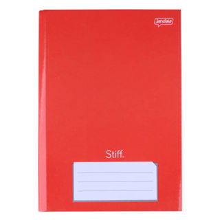 Caderno Jandaia Brochura Capa Dura 1/4 Vermelho96 Folhas em Oferta na Shopee