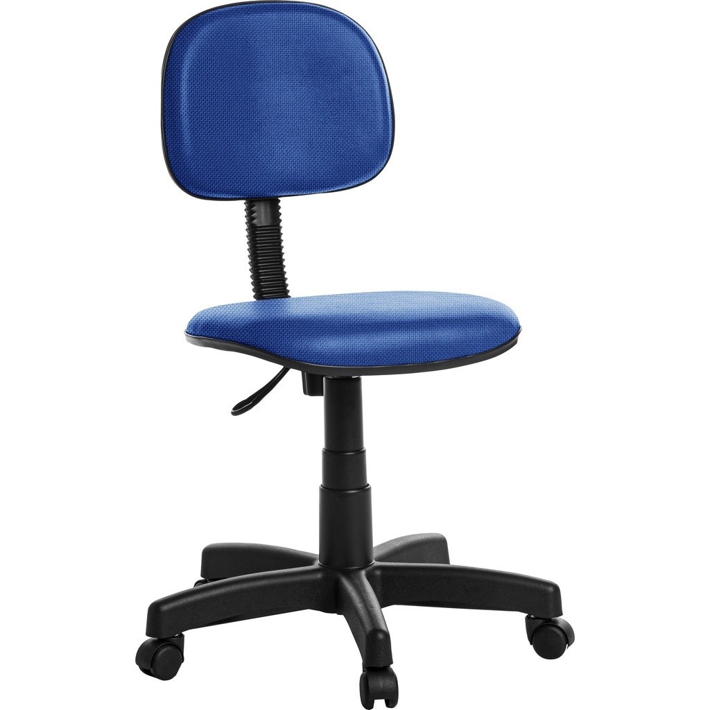 Cadeira Escritorio Giratoria Secretaria J Serrano Azul em Oferta na Shopee