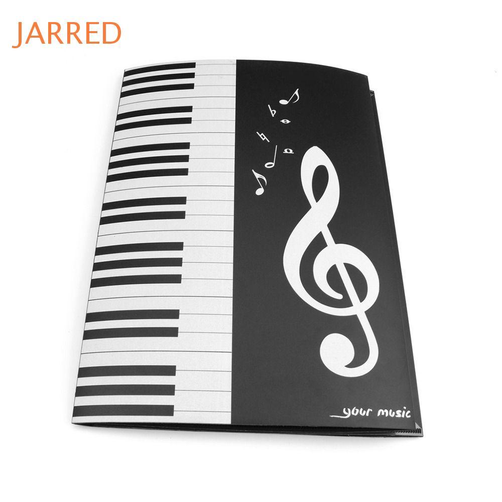 Suporte De Partitura Musical JARRED , Modificação De Escrita , 4 Páginas , Pasta De Música Expandida Pontuação De Piano 