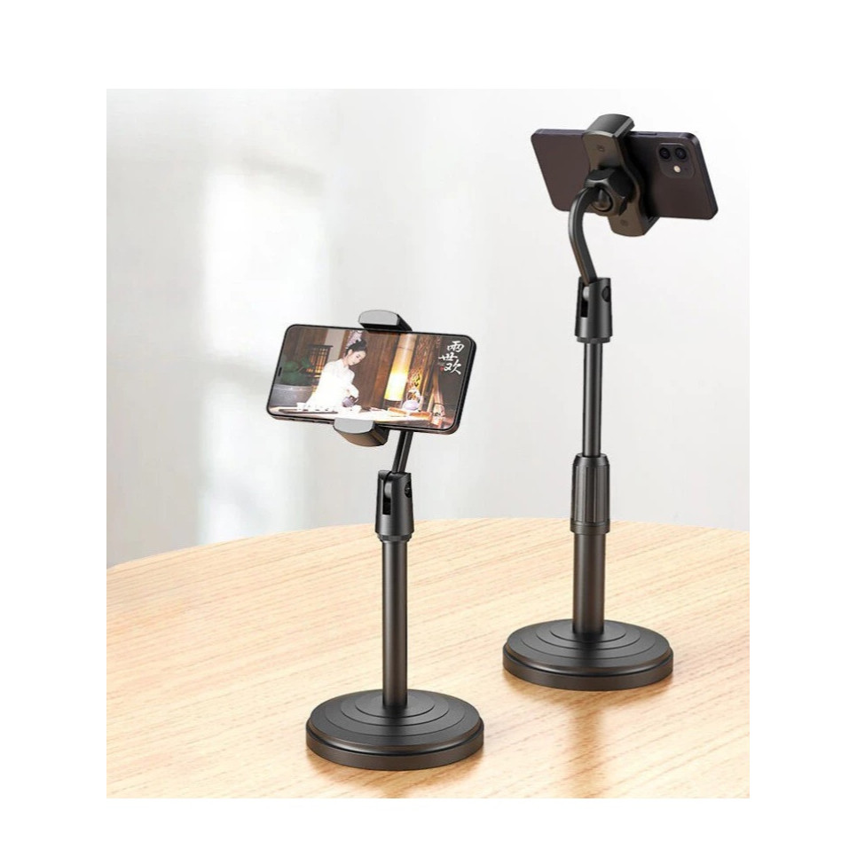 suporte apoiador de celular mesa tripé selfie regulagem 360° Ideal Para Gravação de Videos