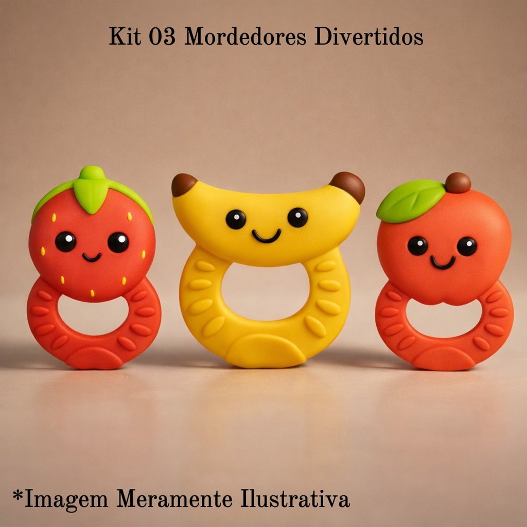 Kit Mordedor Bebê 100% Natural Macio Alívio Gengiva Livre de BPA em Oferta na Shopee