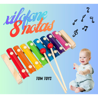 Xilofone Instrumento Musical Infantil Com 8 Notas em Oferta na Shopee