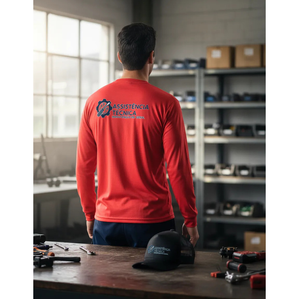 Kit Camiseta Mais Boné Assistência Técnica Uniforme Farda