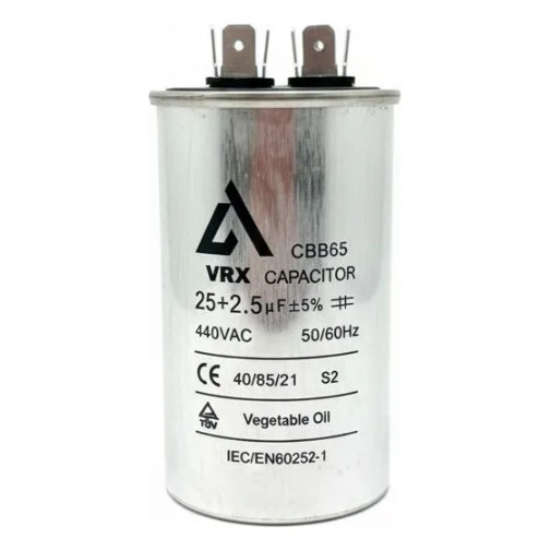 Capacitor Duplo Cbb65 25+2.5uf 440v (ac) 440v