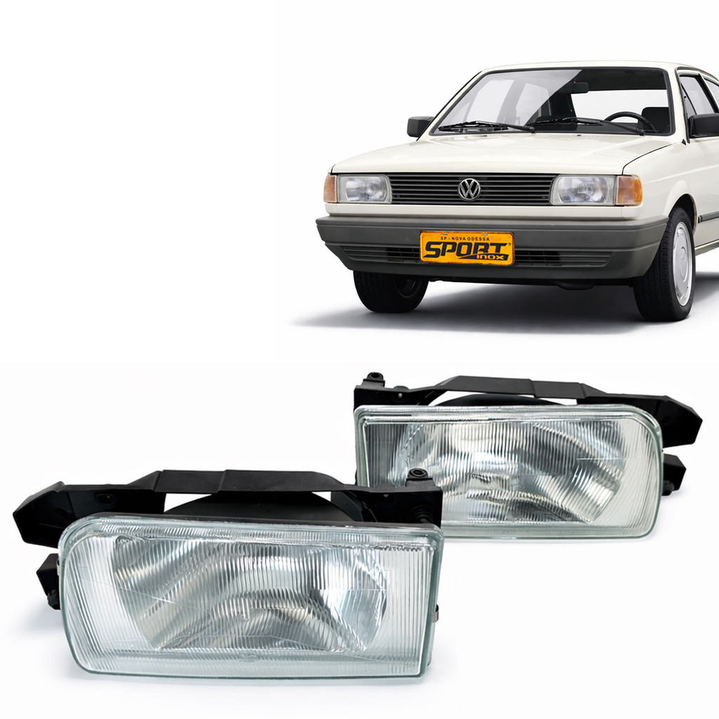 Kit Farol Para Volkswagen Gol 1991 1994 Lente de Vidro Par em Oferta na Shopee