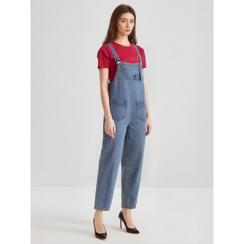 Contra fora das prateleiras marca corte etiqueta outono algodão feminino elástico-livre solto cenoura cinta calças jeans