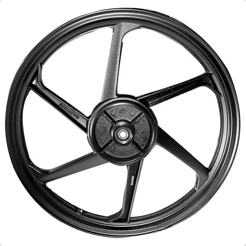 Roda Traseira Liga Leve Ybr / Factor 125 150 Preto 6 Palitos